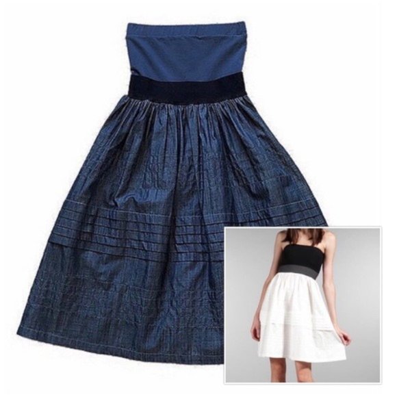 Theory Eden Greece Strapless Dress XS - Picture 9 of 9